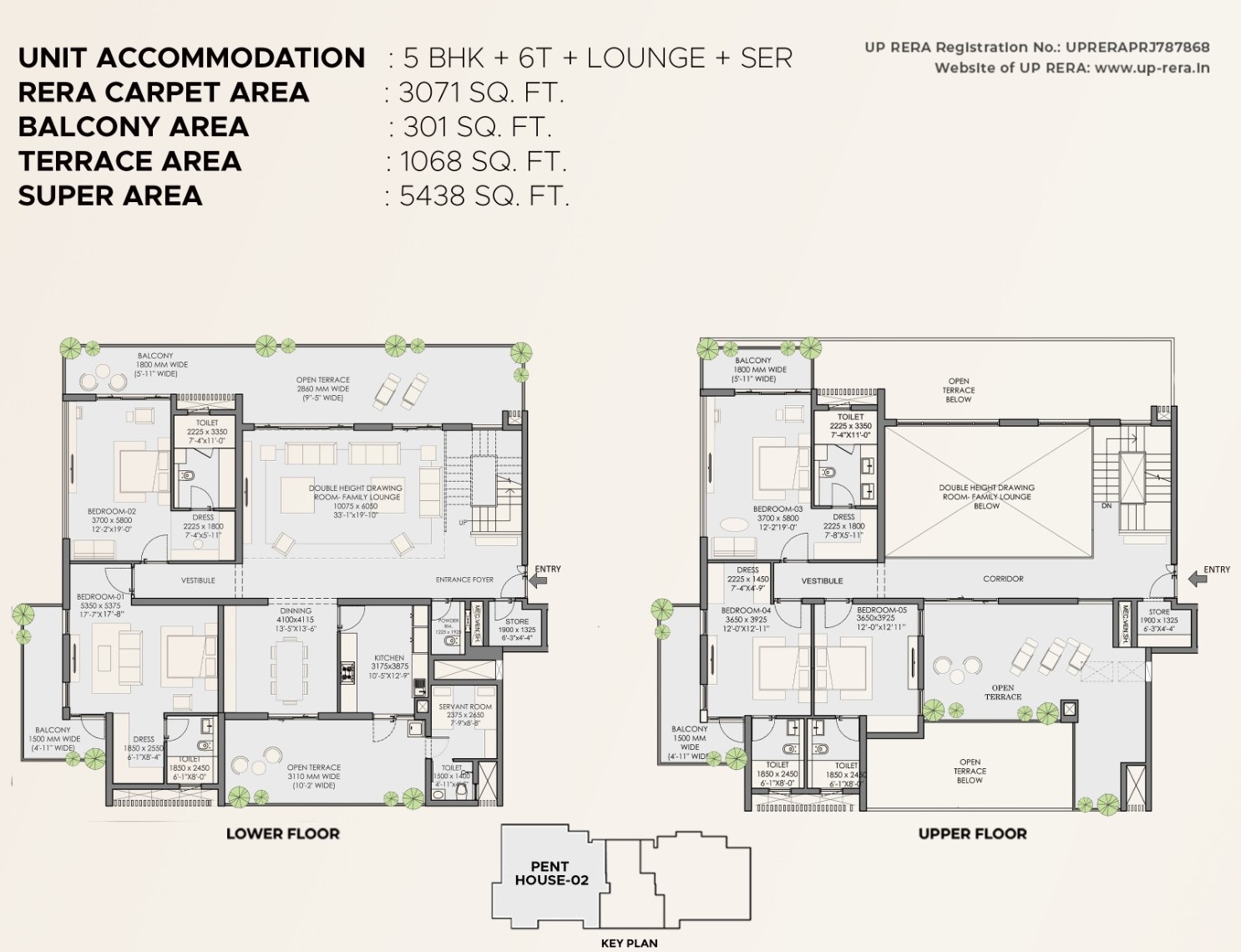 5 BHK Floorplan