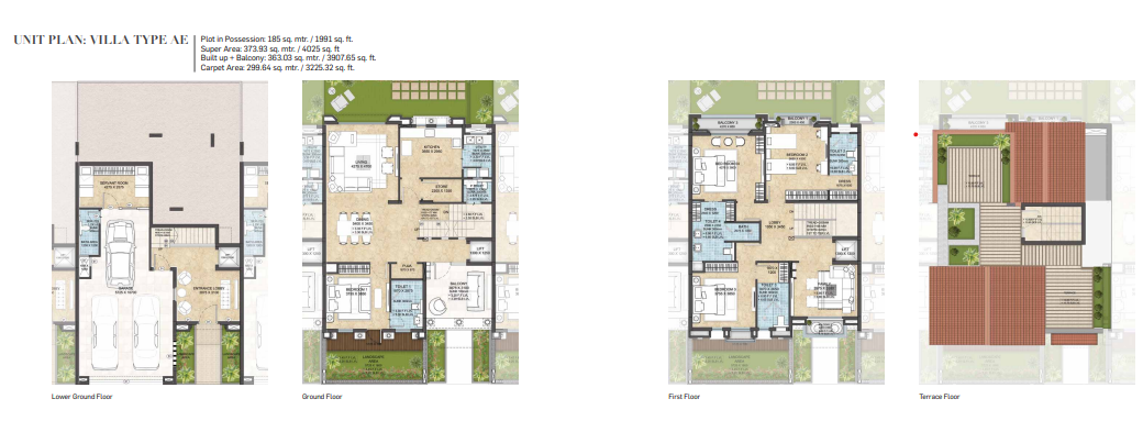 4 BHK Floorplan