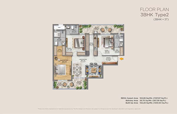 3.5 BHK Floorplan