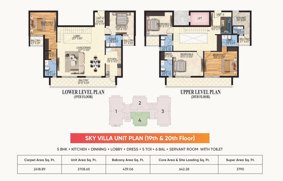 5 BHK Floorplan